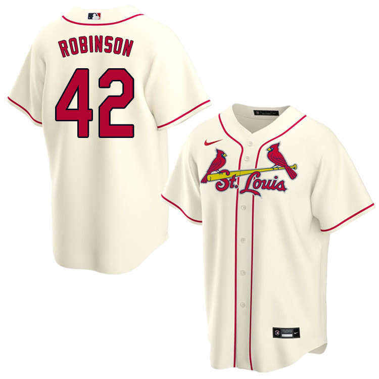 Nike Men #42 Jackie Robinson St.Louis Cardinals Baseball Jerseys Sale-Cream